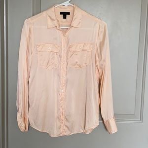 Jcrew 100% silk button down shirt